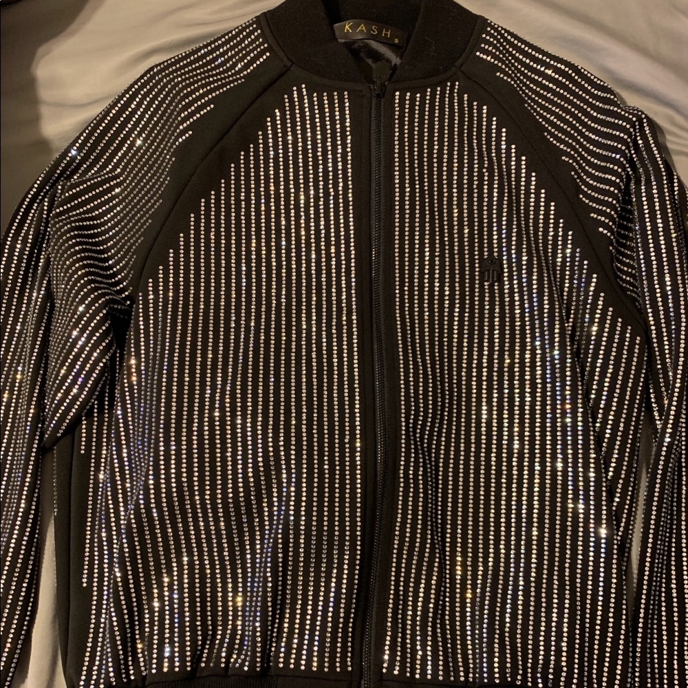 KASH All Over Diamond Jacket and Pant BLACK